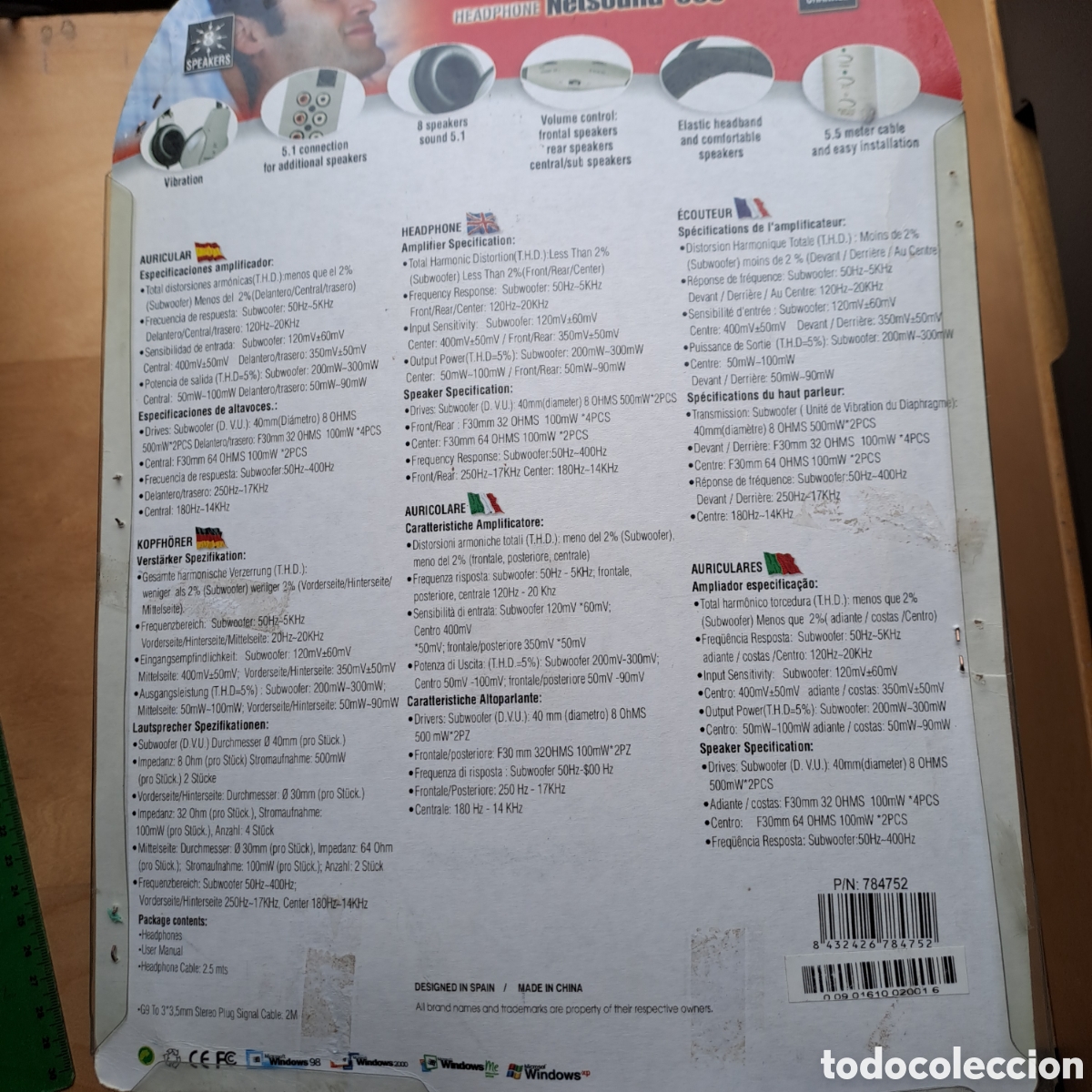 Coleccionismo: Auricular y altavoces soyntec 5.1 - Foto 2