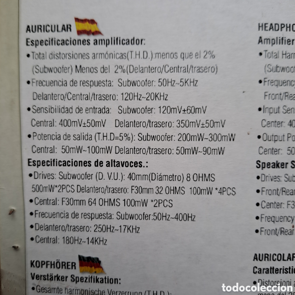 Coleccionismo: Auricular y altavoces soyntec 5.1 - Foto 3