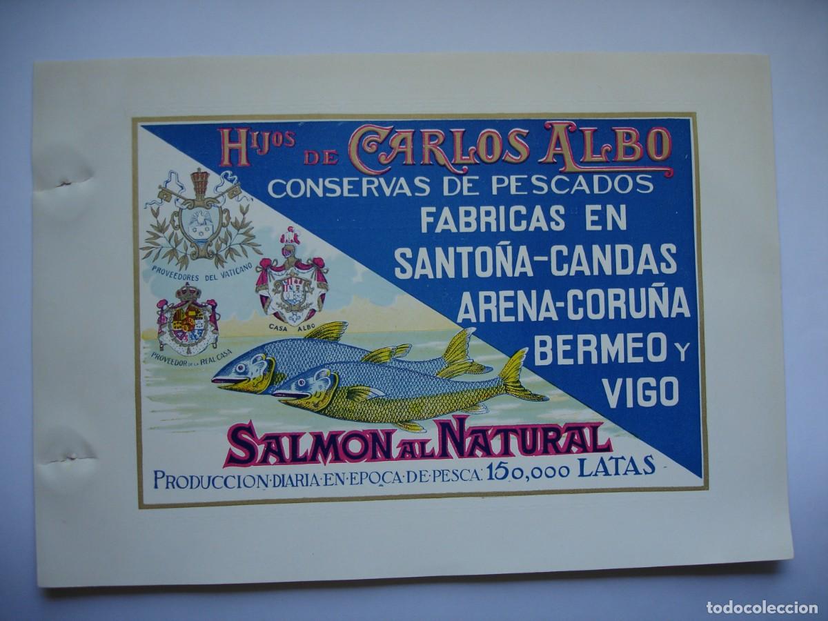 Coleccionismo: CONSERVAS HIJOS DE CARLOS ALBO.SANTO&Ntilde;A SANTANDER A&Ntilde;O 1926.