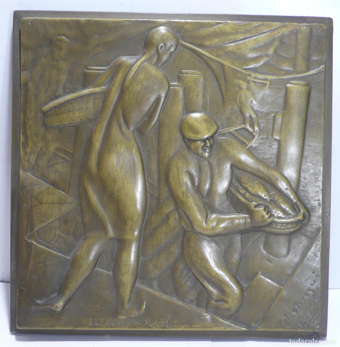 Colecionismo: PLACA DE YESO PATINADA