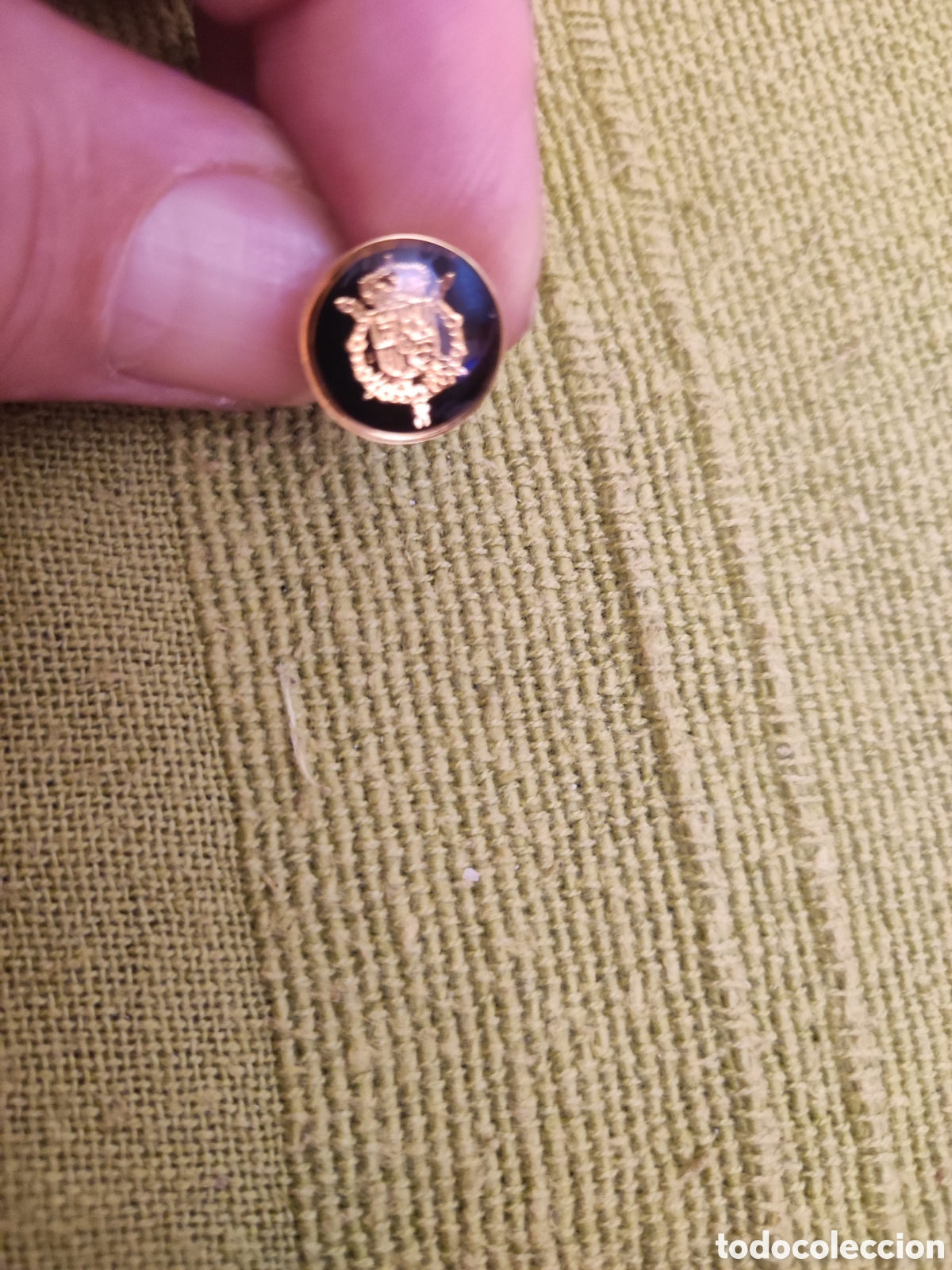 Coleccionismo: Gemelos escudo casa real