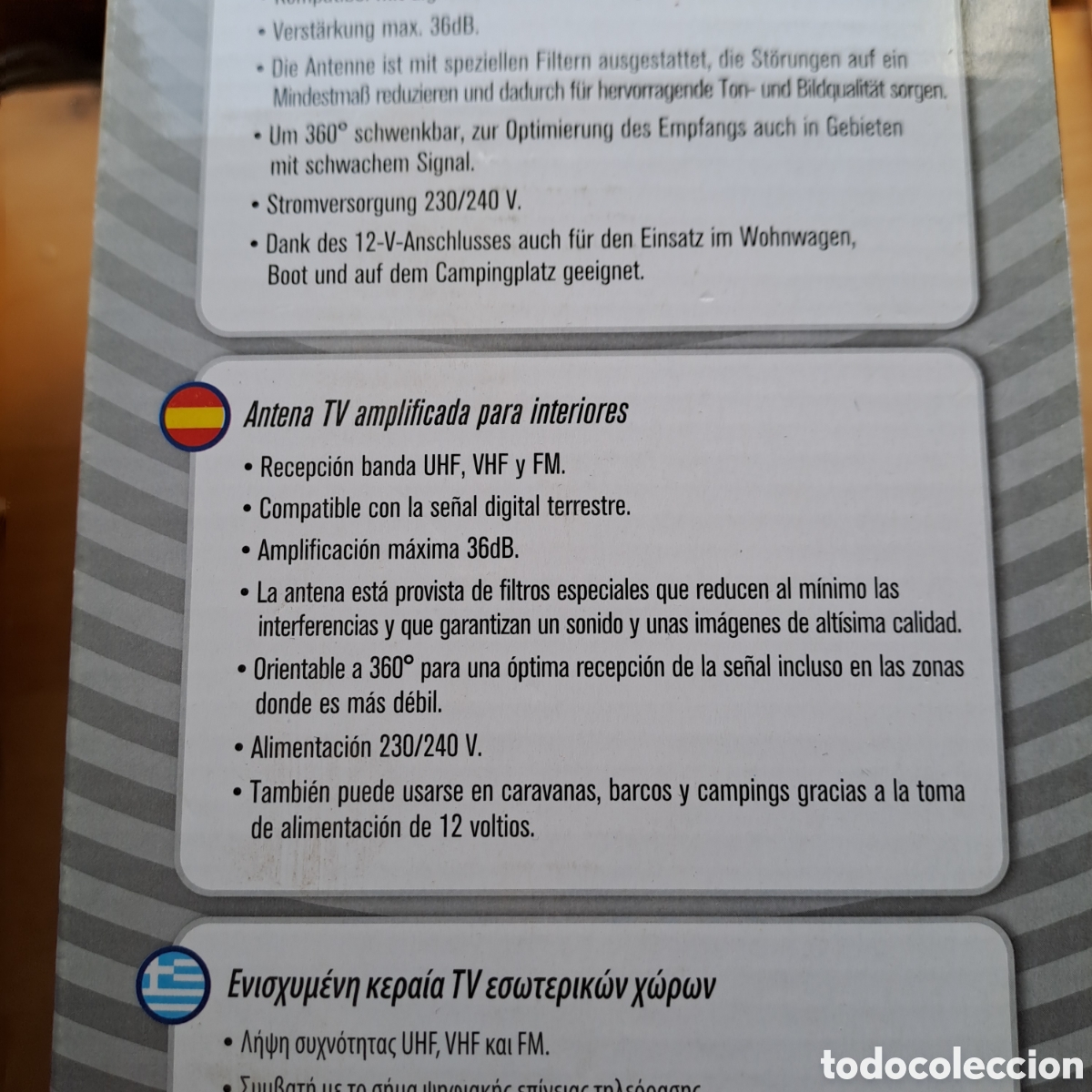 Coleccionismo: Antena de TV amplificada para interiores - Foto 3