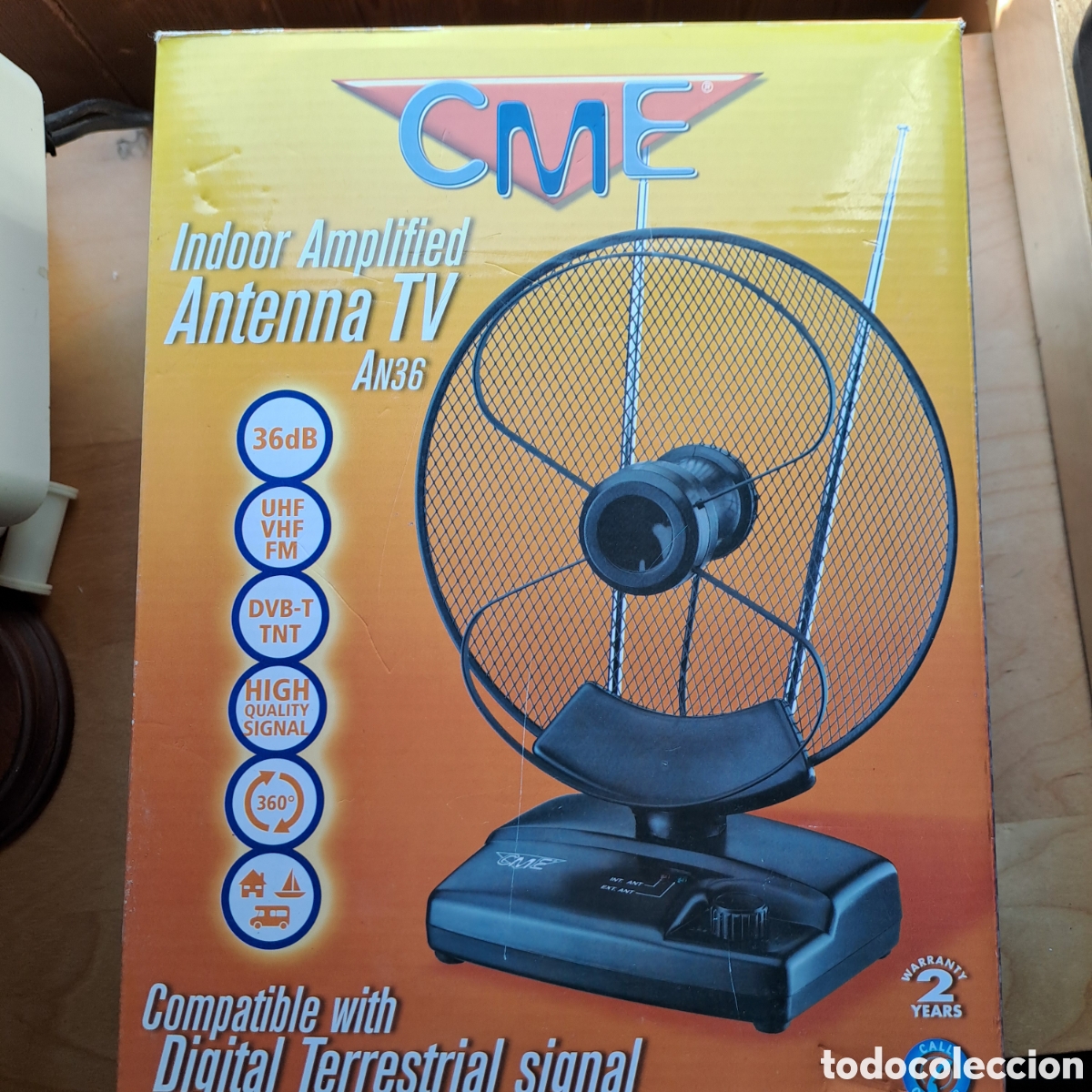 Coleccionismo: Antena de TV amplificada para interiores - Foto 1