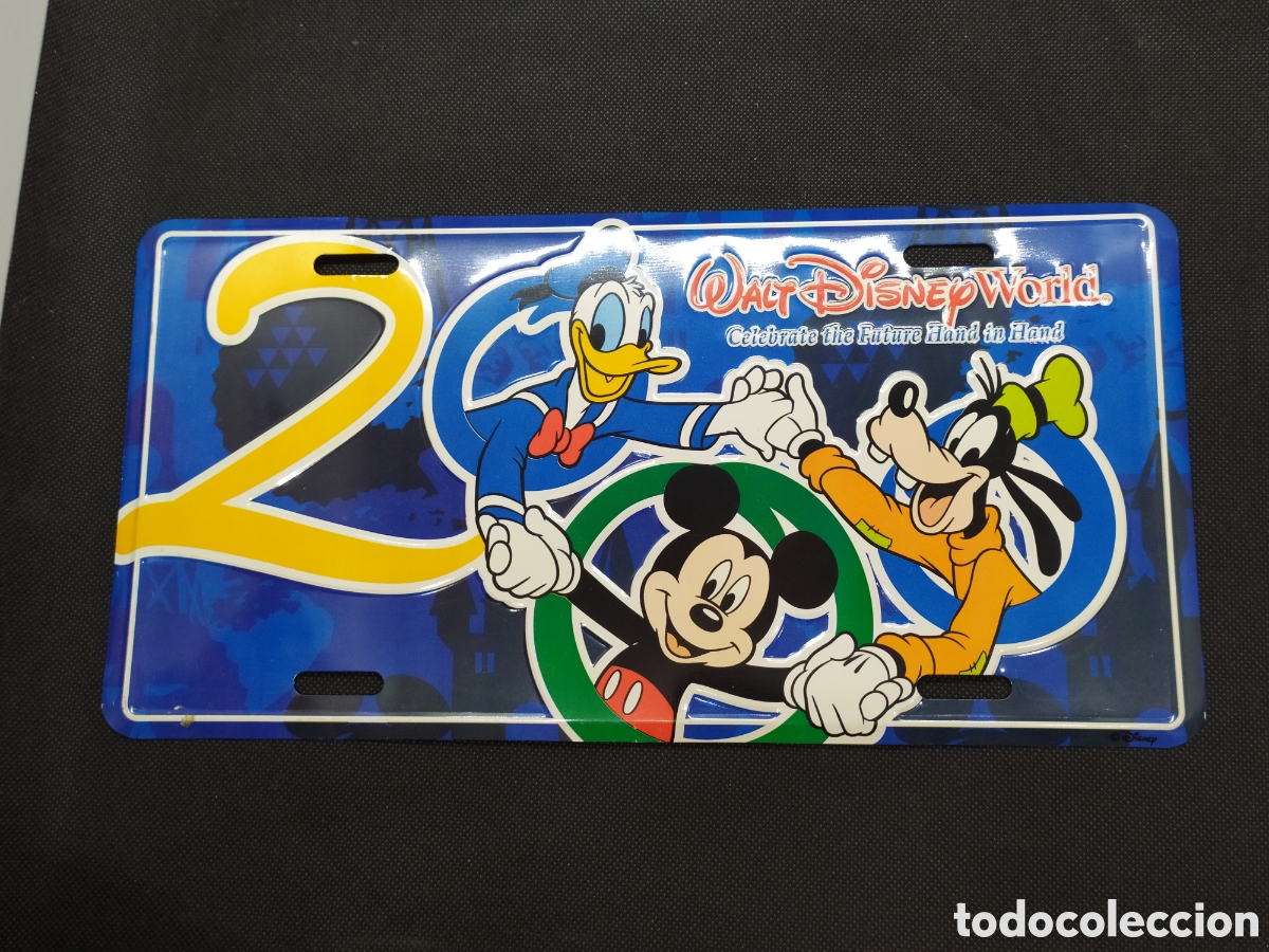 Coleccionismo: Vintage Walt Disney World 2000. Matr&iacute;cula. Placa. Disney. Mickey Mouse