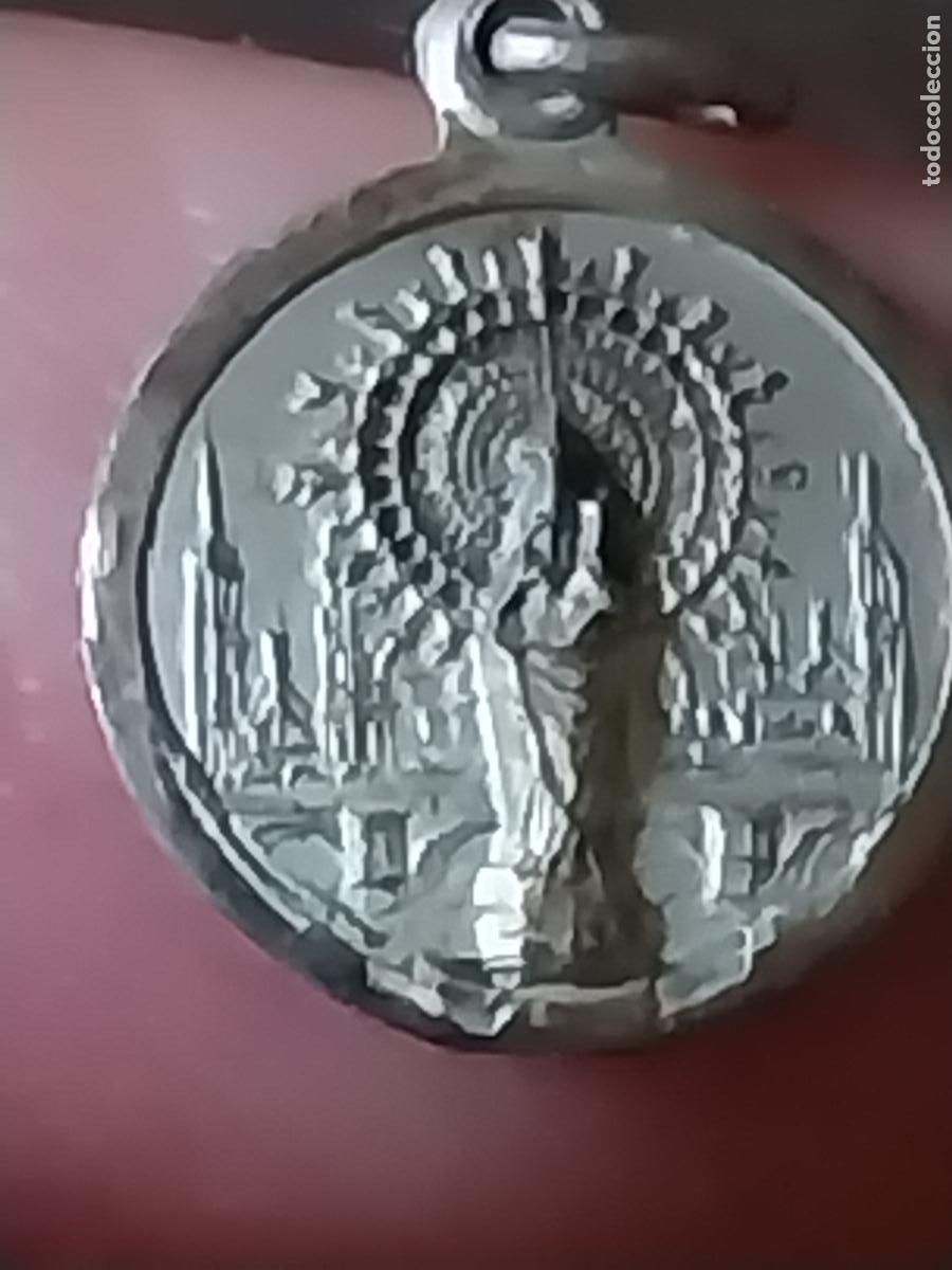 Coleccionismo: VIRGEN PILAR MEDALLA MINIATURA CALADA 1,2CM ALTO