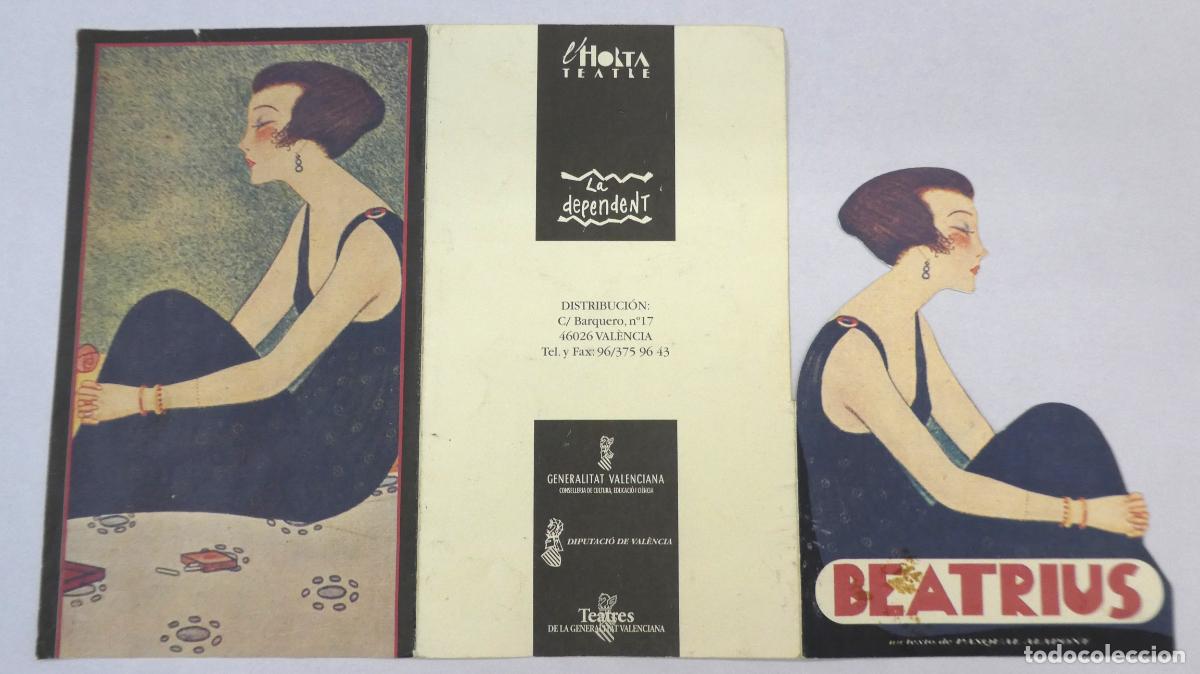 Coleccionismo: Programa de teatro Beatrius L&acute;Horta Teatre Valencia Coproducci&oacute; La Dependent & L'Horta Teatre