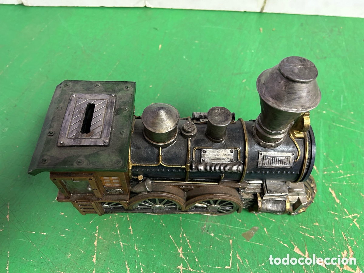 Coleccionismo: HUCHA TREN DE RESINA - Foto 2