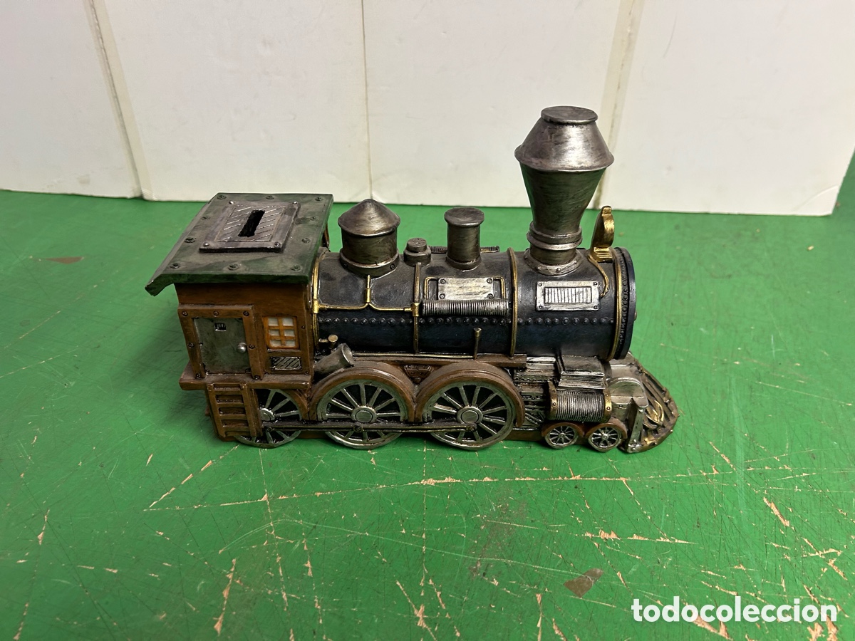 Coleccionismo: HUCHA TREN DE RESINA - Foto 1