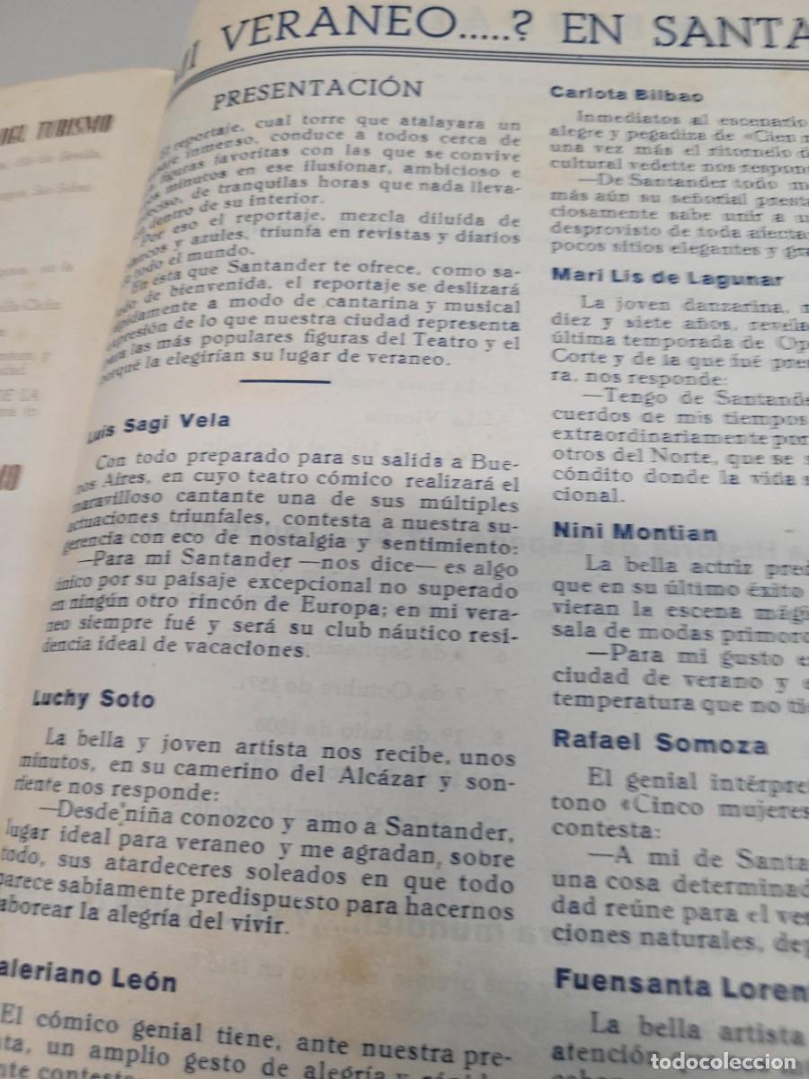 Coleccionismo: PROGRAMA OFICIAL DE FIESTAS SANTANDER 1946 - Foto 13