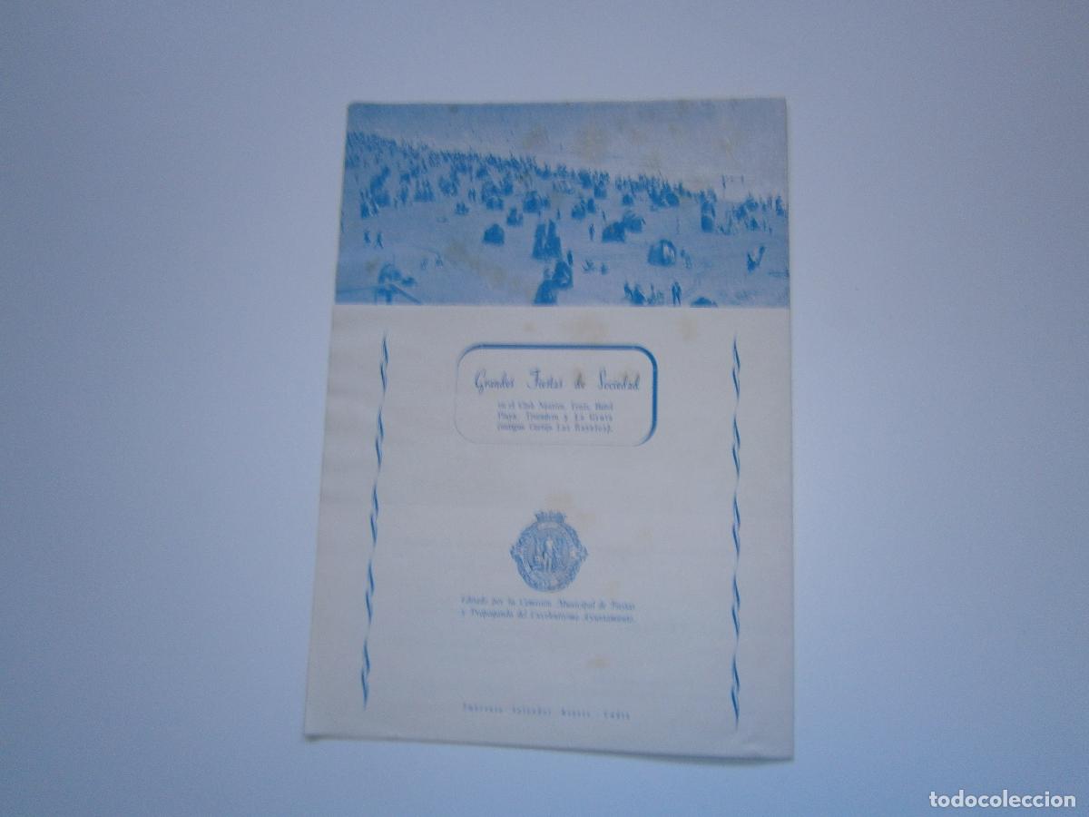 Coleccionismo: Fiestas Veraniegas de CADIZ - 1956 - Programa de Mano - Foto 3