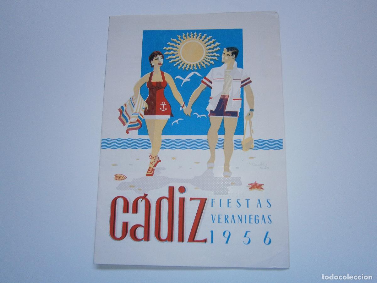 Coleccionismo: Fiestas Veraniegas de CADIZ - 1956 - Programa de Mano - Foto 1