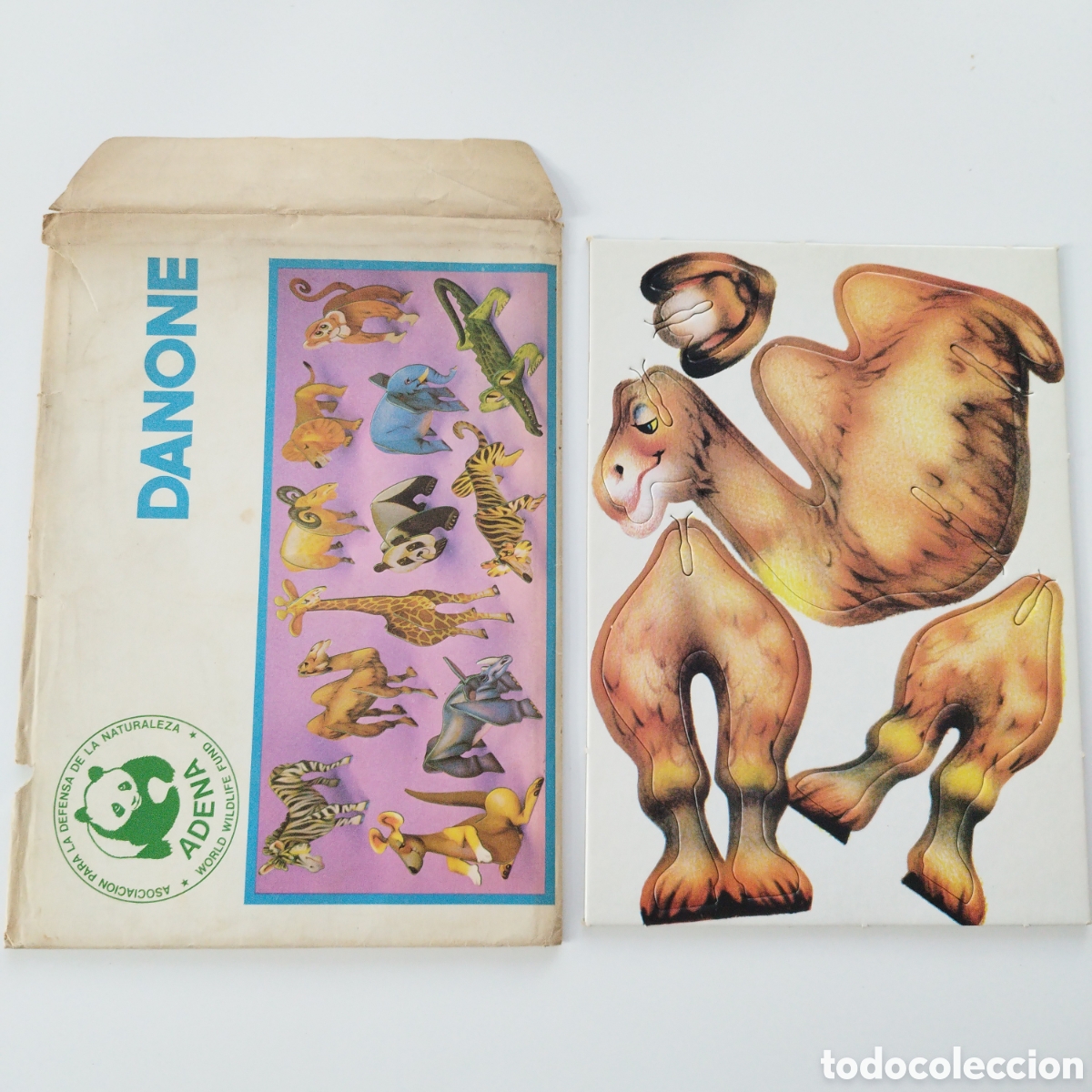 Coleccionismo: OBSEQUIO DANONE / TROQUELADO 3D / ADE&Ntilde;A / CAMELLO CARTON / 80s /