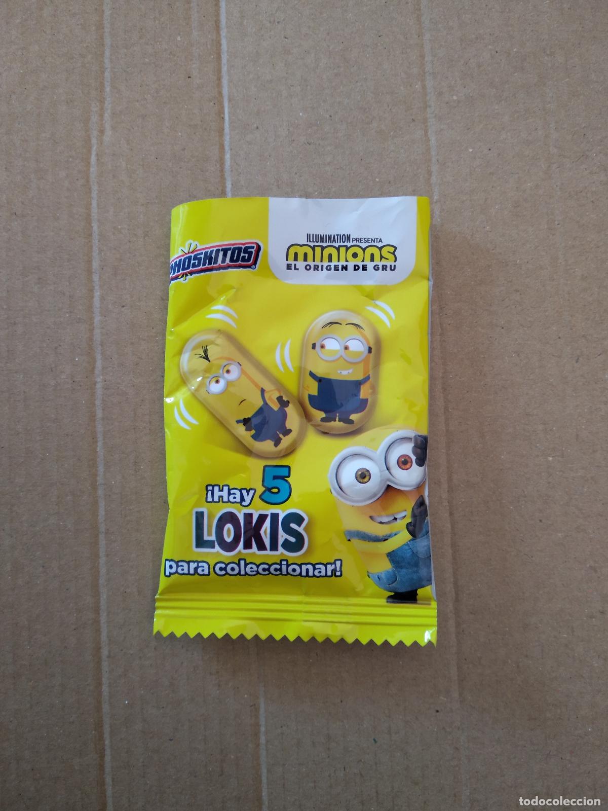 Coleccionismo: SOBRE VACIO PUBLICIDAD PHOSKITOS MINIONS EL ORIGEN DE GRU HAY 5 LOKIS PARA COLECCIONAR