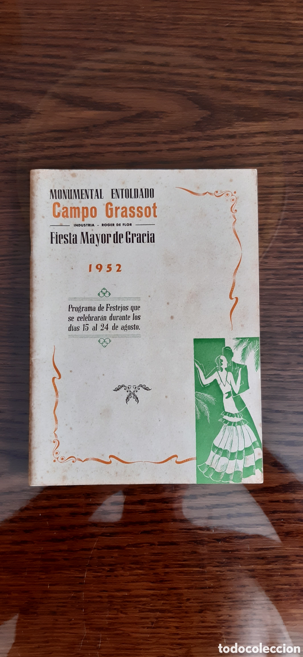 Coleccionismo: Programa FIESTA MAYOR DE GRACIA,1952