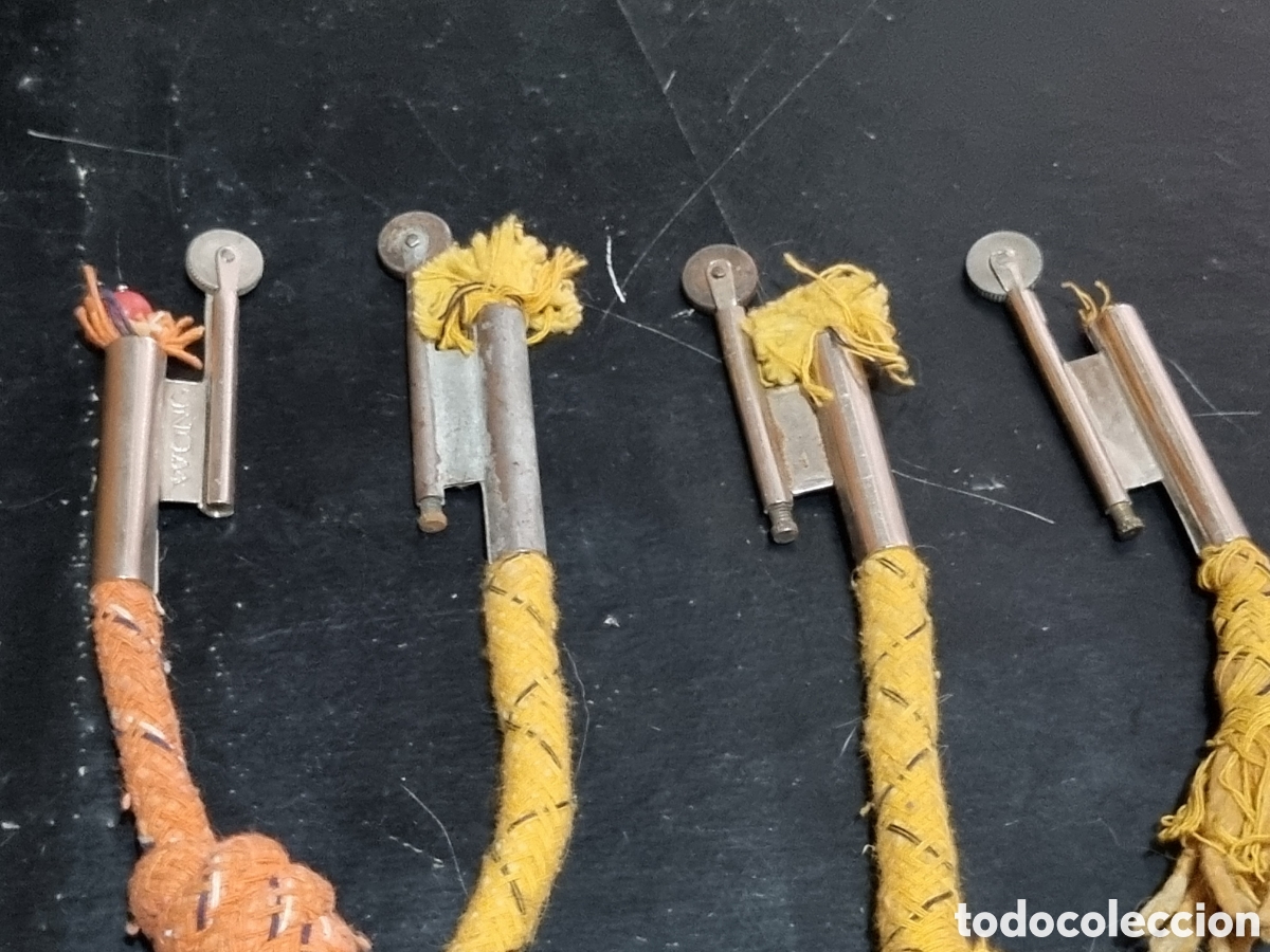 Coleccionismo: 4 MECHEROS DE MECHA ANTIGUOS - Foto 2