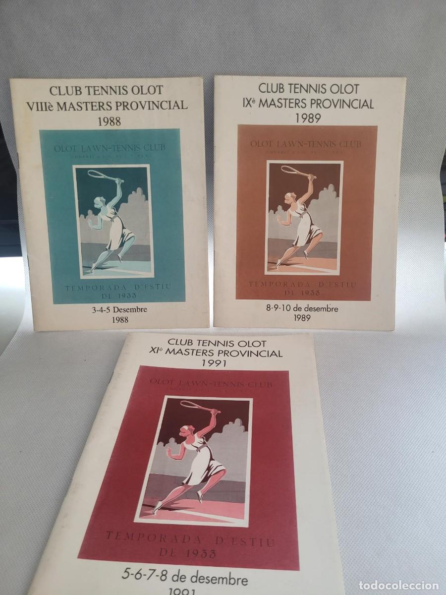 Coleccionismo: TRES PROGRAMAS CLUB DE TENNIS OLOT - Foto 1
