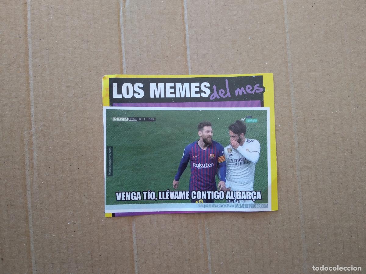 Coleccionismo: RECORTE REVISTA JUGON MESSI BARCELONA VS ISCO REAL MADRID LOS MEMES DEL MES MIDE 7,9CM X 6,4CM
