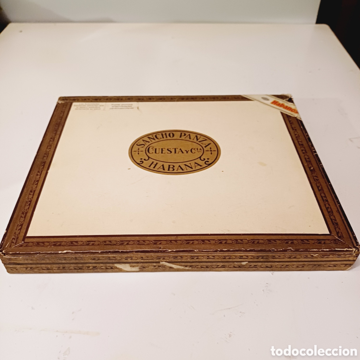 Coleccionismo: Tabacofilia caja vacia puros hananos Sancho panza cuesta c&iacute;a habana 24x20x2,5 cm