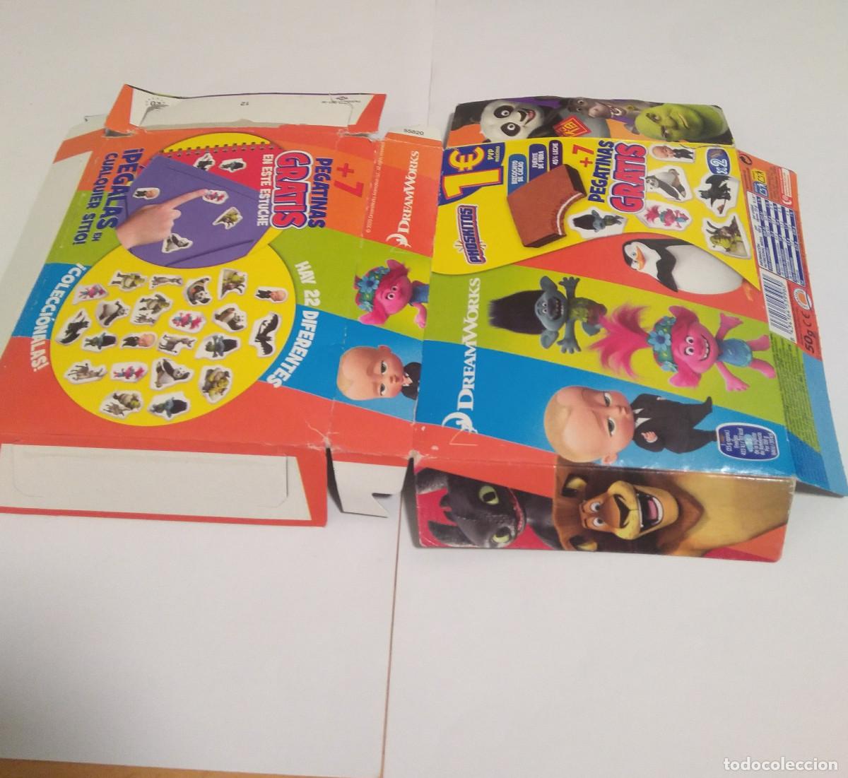 Coleccionismo: caja vacia promocion dreamworks phoskitos promocional sin pegatinas carton empty box peliculas