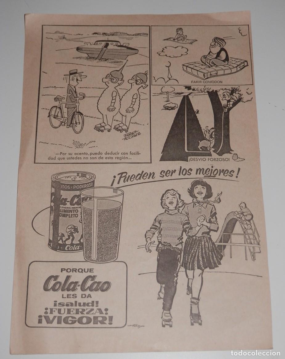 Coleccionismo: ANTIGUA PUBLICIDAD DE LA COLA-CAO DEL A&Ntilde;O 1958