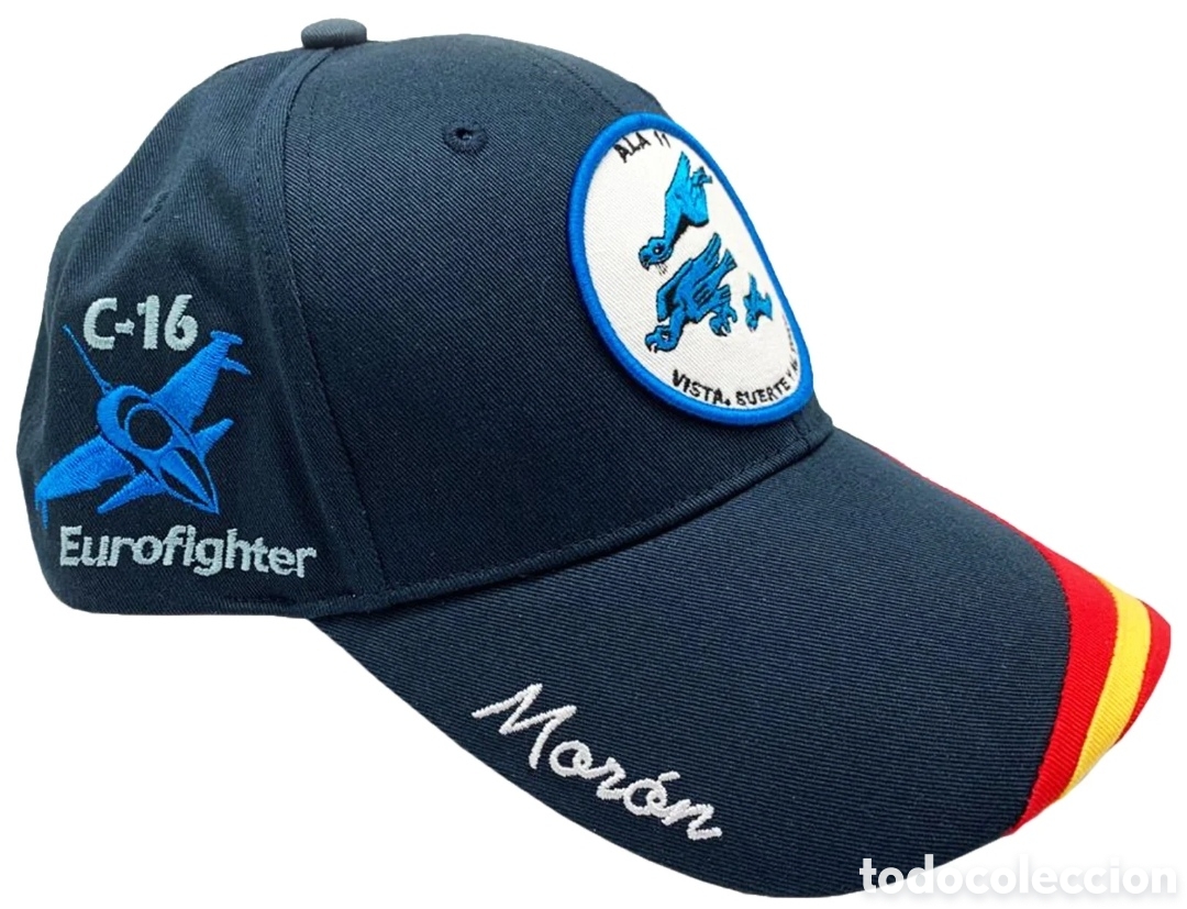 Coleccionismo: Gorra ALA 11 BASE A&Eacute;REA DE MOR&Oacute;N. Vista, suerte y al toro C16 Eurofighter Ej&eacute;rcito del &Aacute;ire Espa&ntilde;a