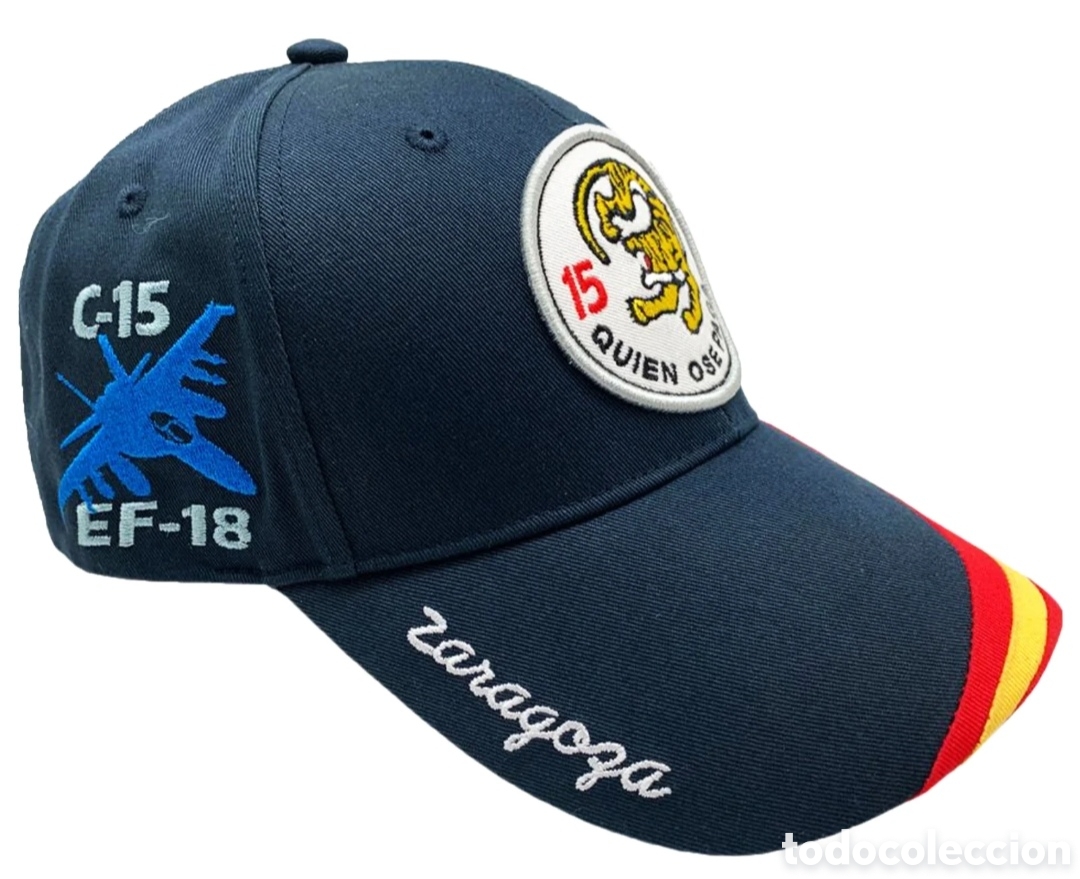 Coleccionismo: Gorra ALA 15 BASE A&Eacute;REA ZARAGOZA Quien ose, paga. Ej&eacute;rcito del &Aacute;ire y del Espacio Espa&ntilde;a