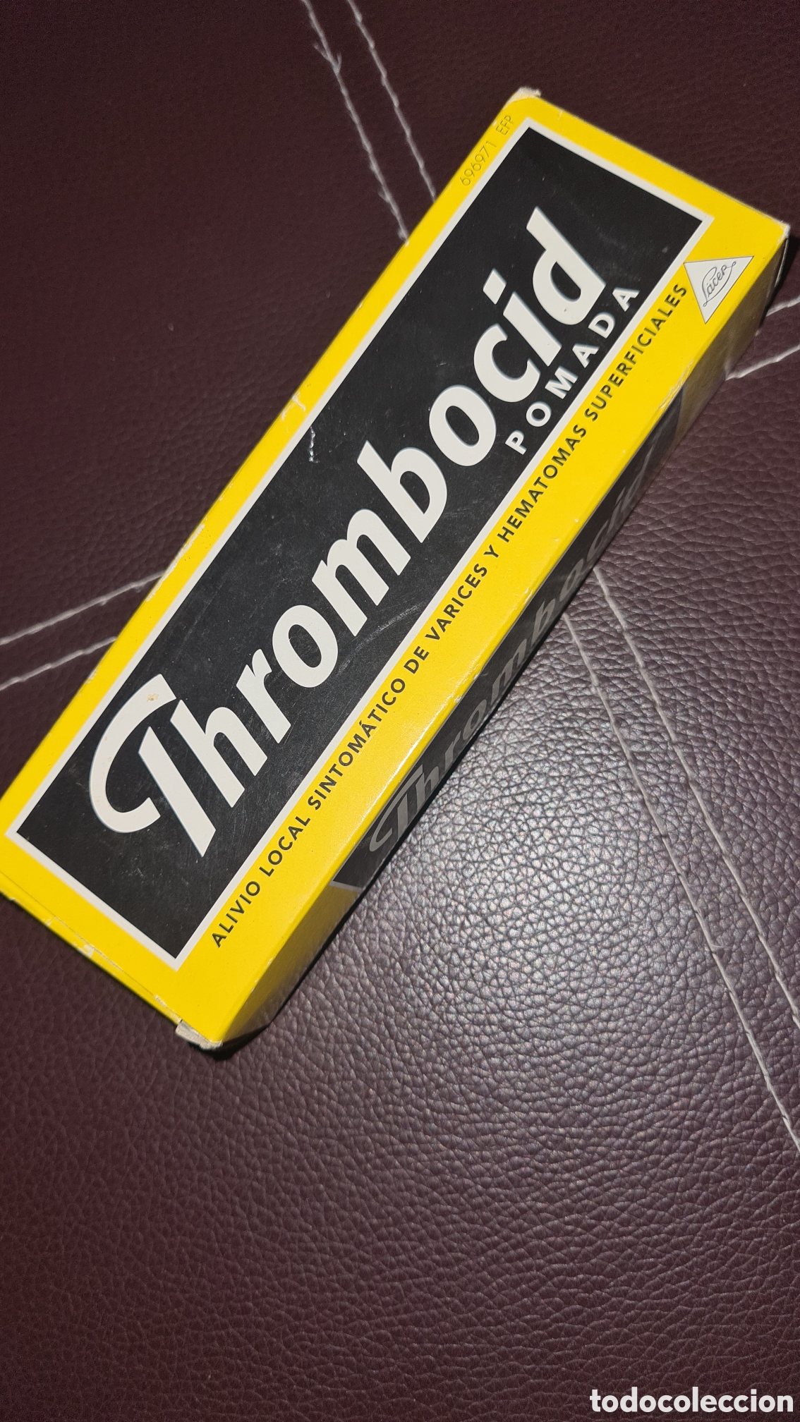 Coleccionismo: Antigua pomada Thrombocid Lacer. - Foto 5