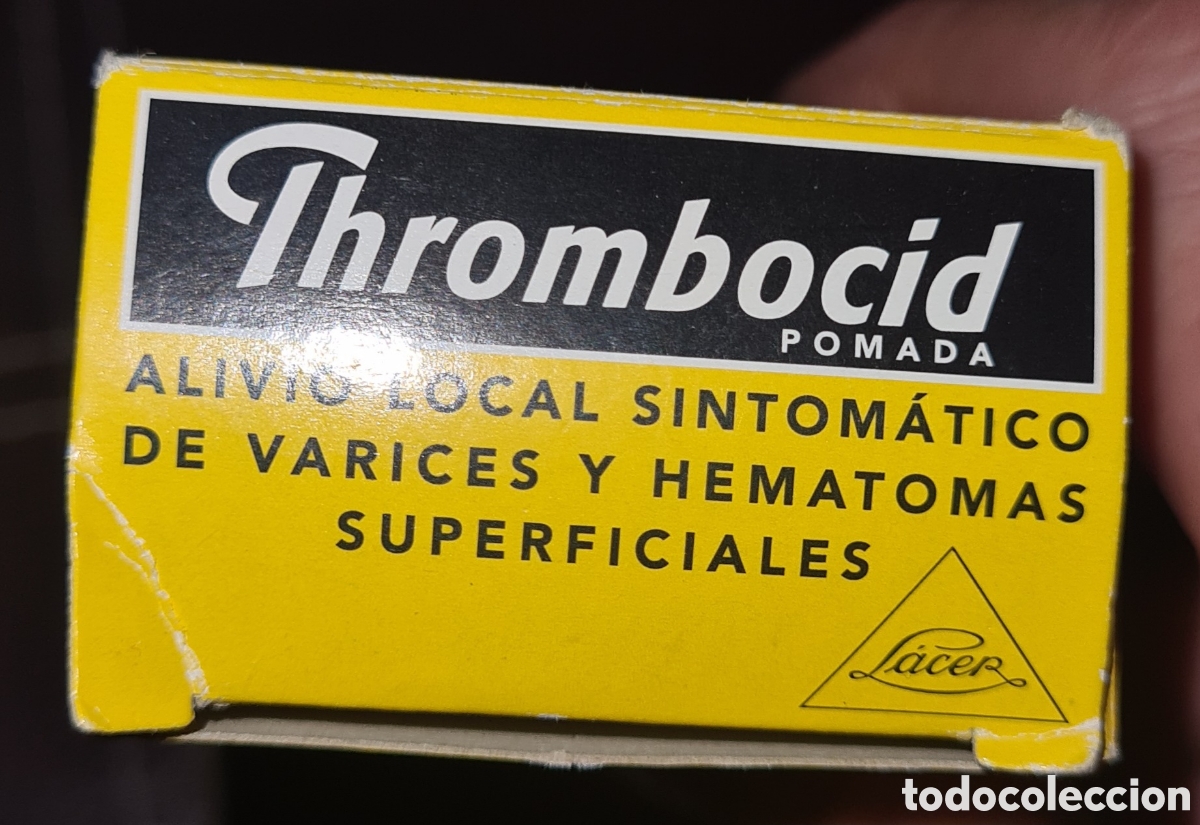 Coleccionismo: Antigua pomada Thrombocid Lacer. - Foto 6