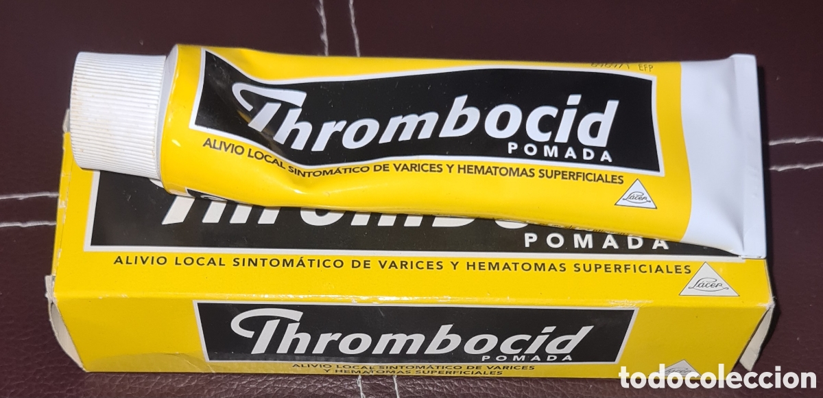 Coleccionismo: Antigua pomada Thrombocid Lacer. - Foto 3