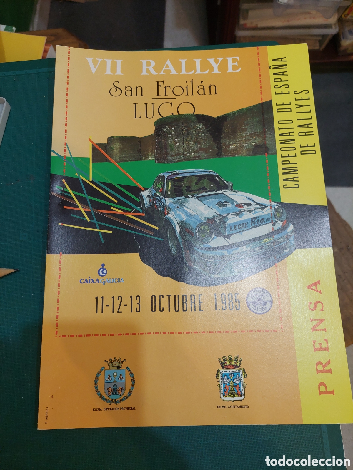 Sammelleidenschaft Papier: Carpeta 1985 prensa VII RSLLYE SAN FROILAN LUGO CAMPEONATO ESPA&Ntilde;A RALLYES