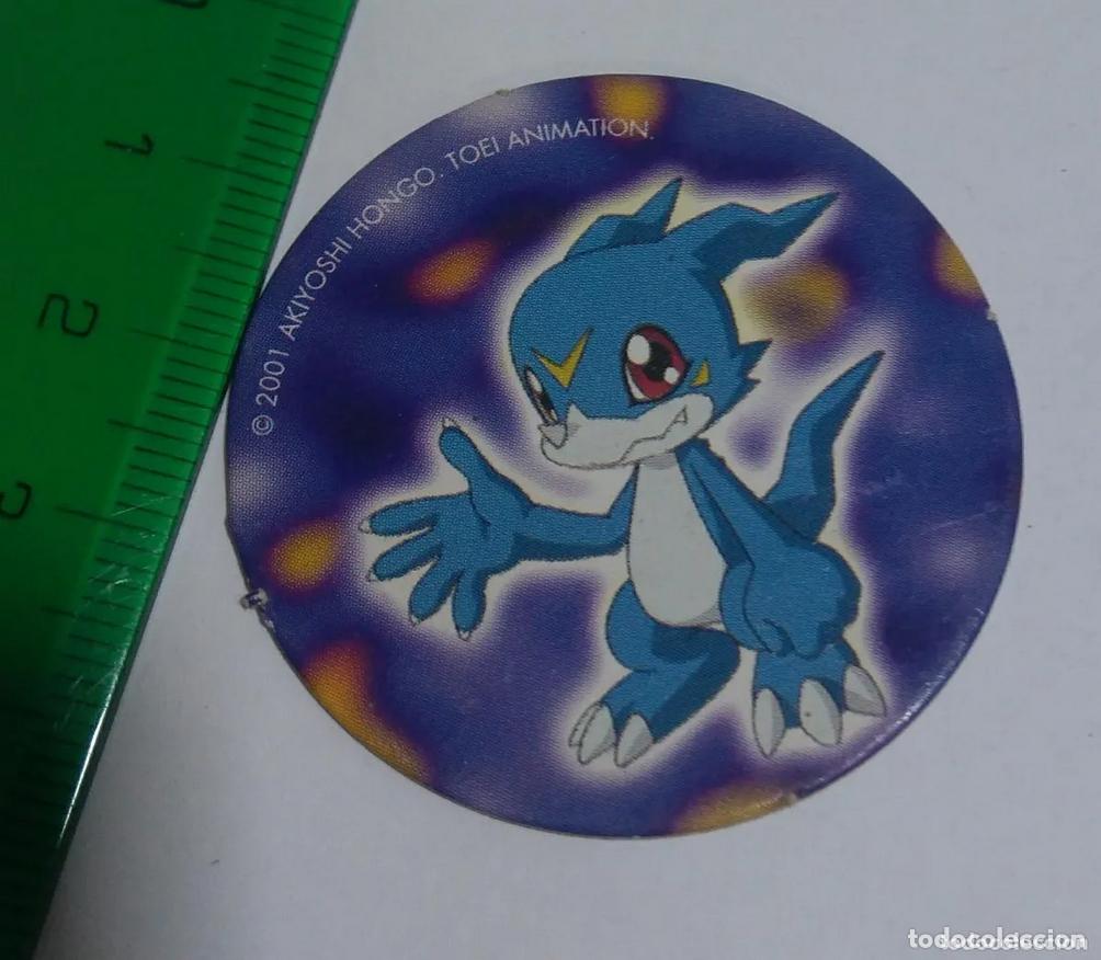 Coleccionismo: disco promocional quesos BABYBEL Tazo Cap Digimon 02 - veemon carton