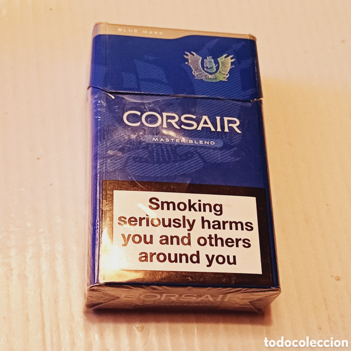 Coleccionismo: Tabacofilia cajetilla vacia tabaco CORSAIR ingl&eacute;s duty free