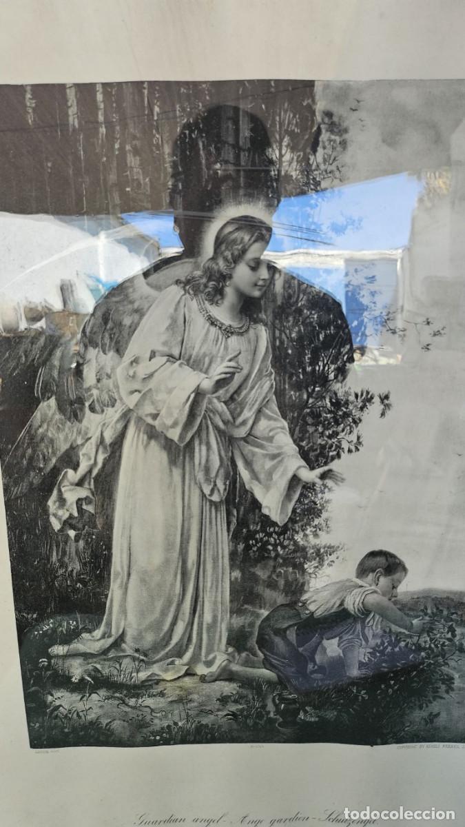 Coleccionismo: lamina antigua religiosa - Foto 2
