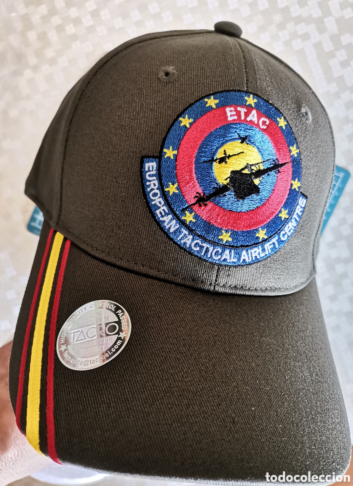 Coleccionismo: Gorra ETAC European Tactical Airlift Centre Ej&eacute;rcito del &Aacute;ire Espa&ntilde;a