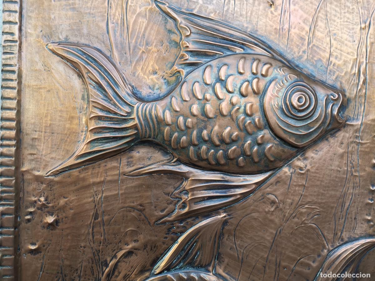 Coleccionismo: PLACA DE COBRE DE ESTUDIO CELLINI, PECES, PISCIS - Foto 2