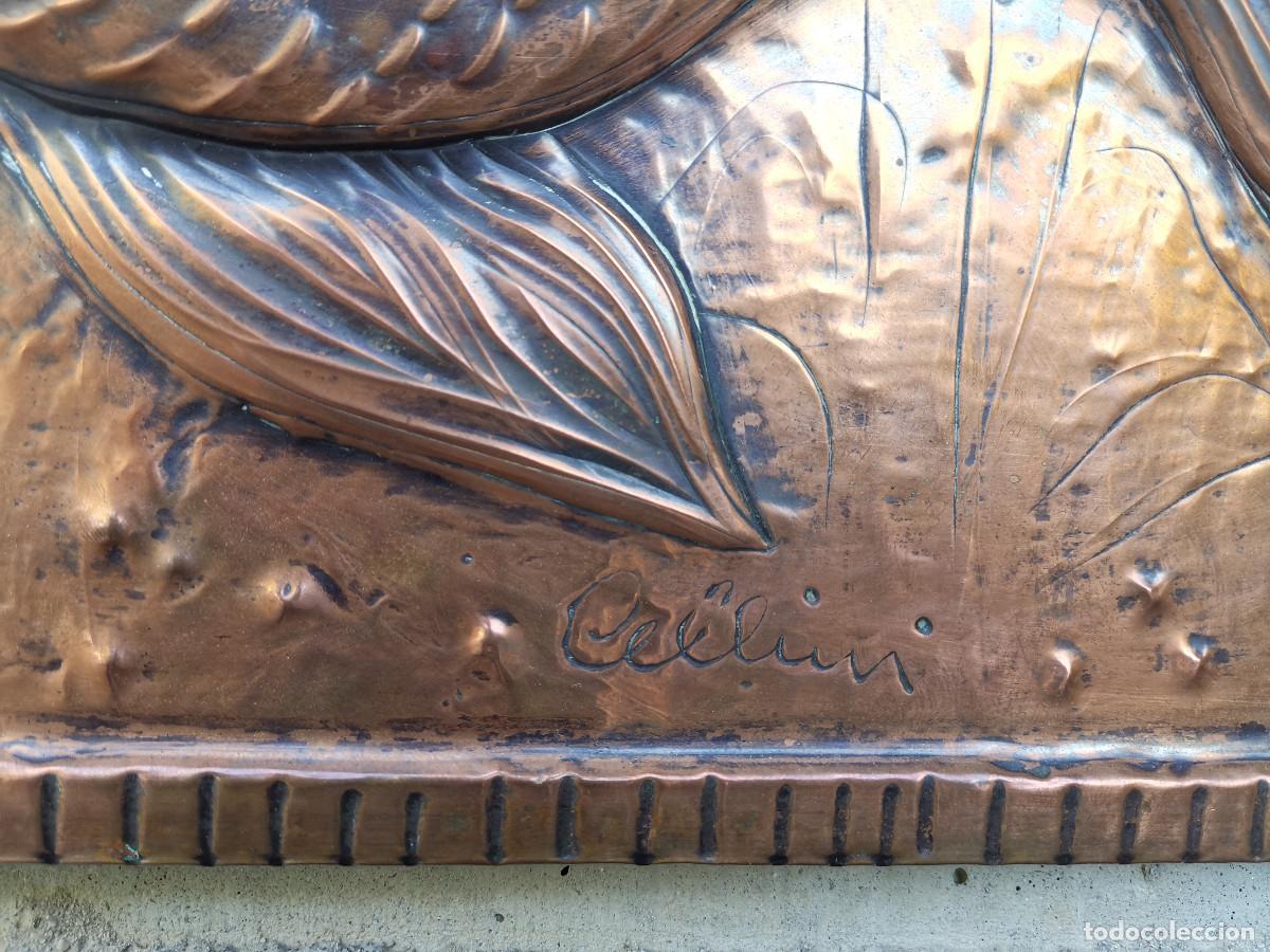 Coleccionismo: PLACA DE COBRE DE ESTUDIO CELLINI, PECES, PISCIS - Foto 4