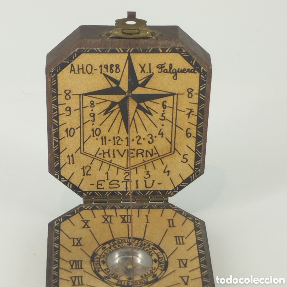 Coleccionismo: Reloj de sol y br&uacute;jula marca Falguera - Foto 2