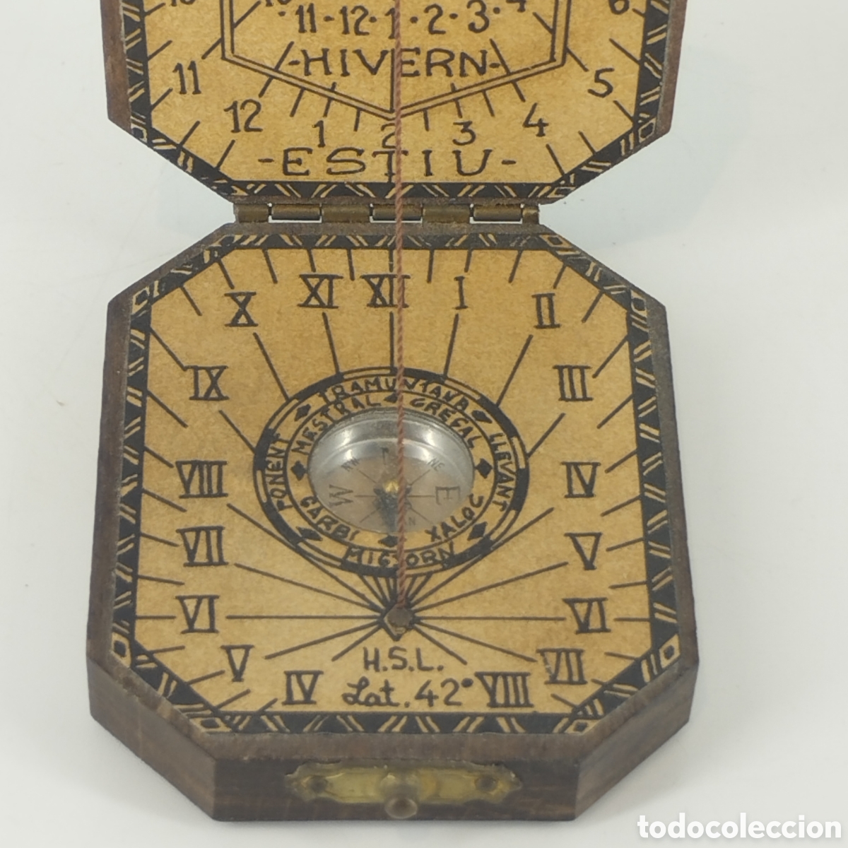 Coleccionismo: Reloj de sol y br&uacute;jula marca Falguera - Foto 3
