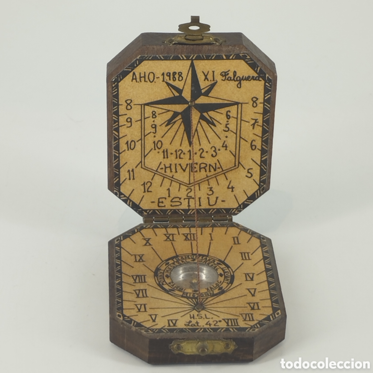 Coleccionismo: Reloj de sol y br&uacute;jula marca Falguera - Foto 1