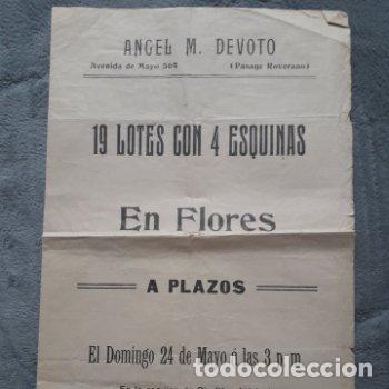 Coleccionismo: Folleto Publicitario antiguo. Venta de Casas. &Aacute;ngel M. Devoto.