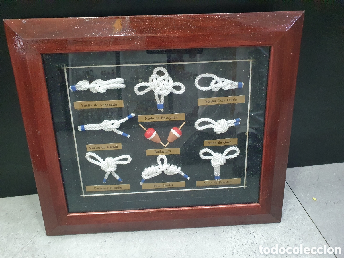 Coleccionismo: Cuadro nudos marineros. (L98) - Foto 1