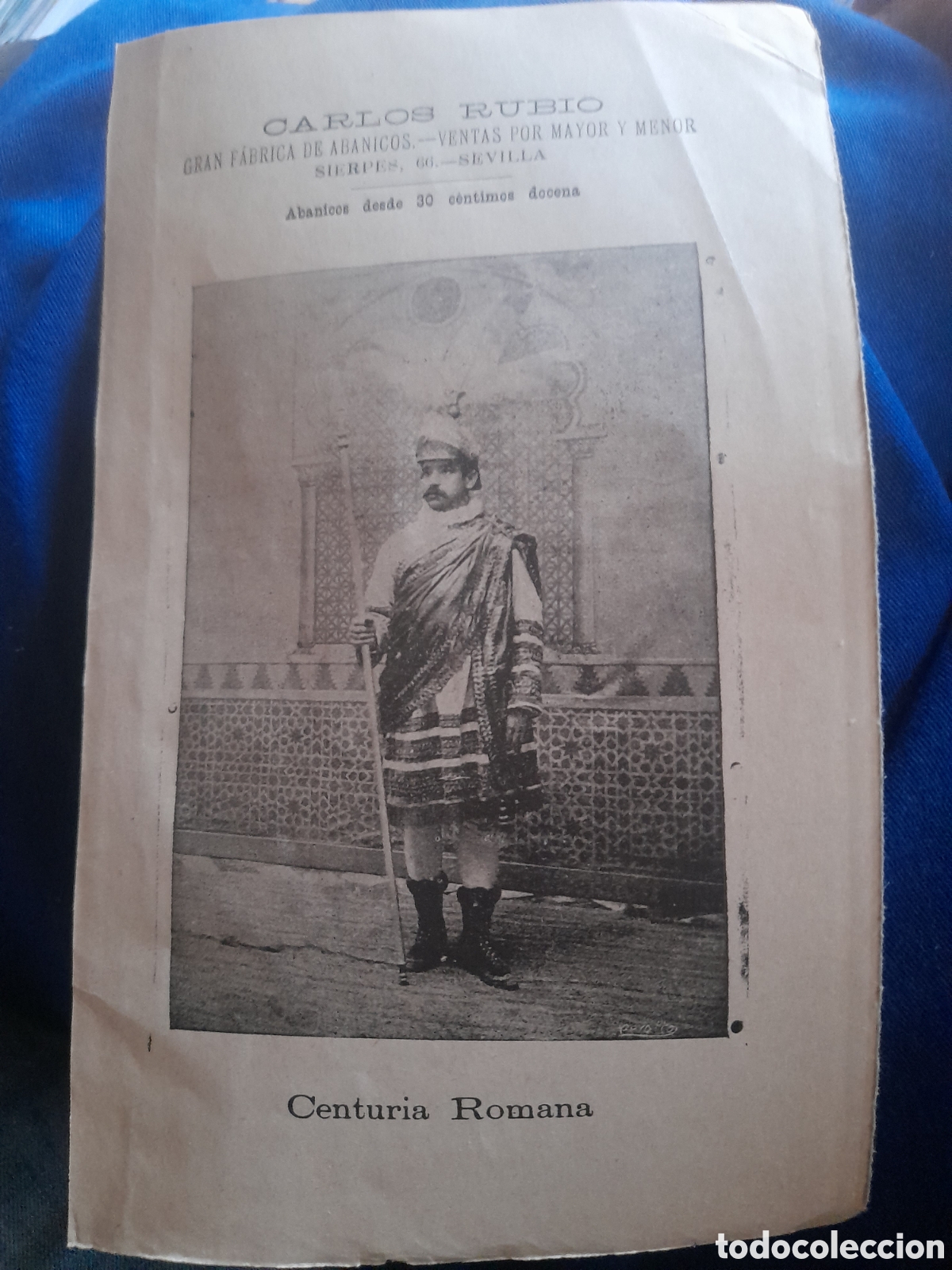 Colecionismo: Centuria Romana, Sevilla, con publicidad antigua de Sevilla