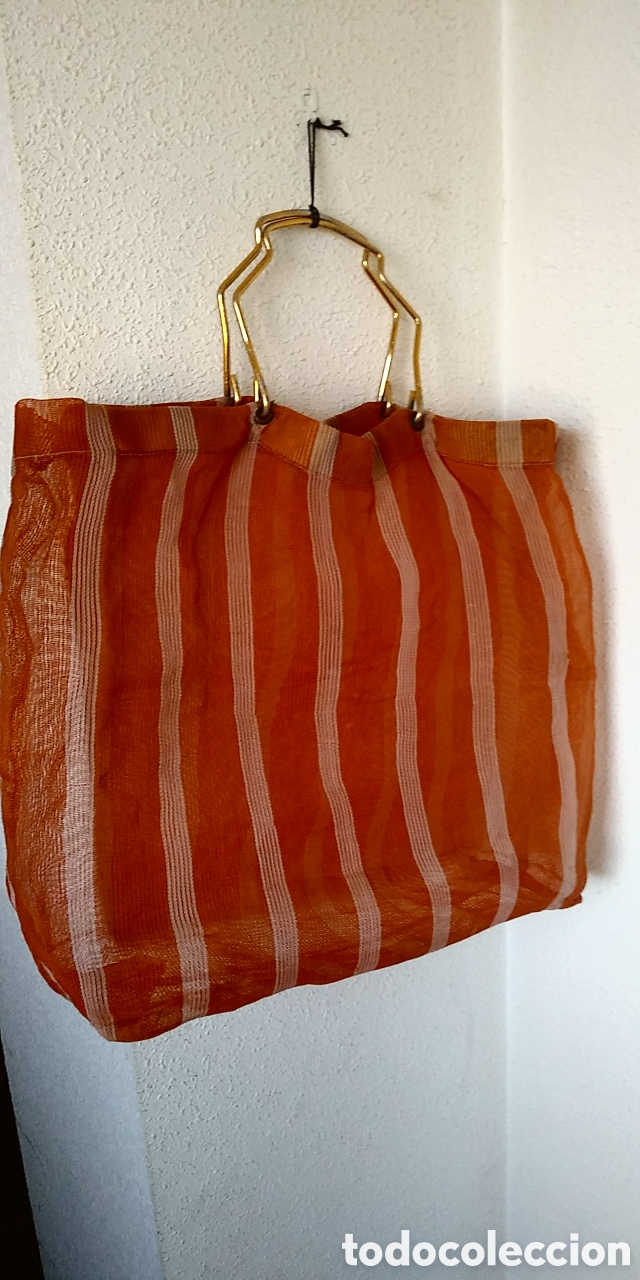 Coleccionismo: bolsa vintage naranja - Foto 1
