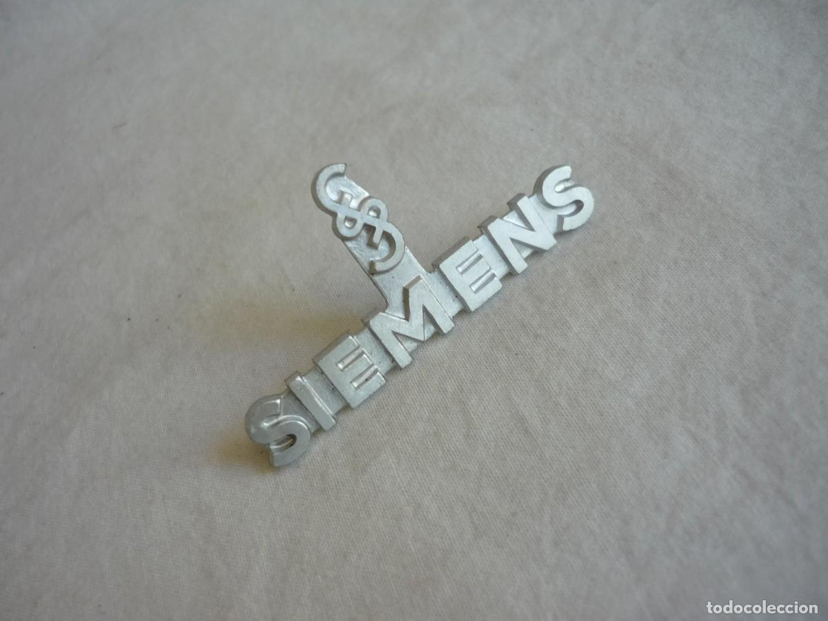 Coleccionismo: Logotipo de aluminio de Siemens - Foto 2
