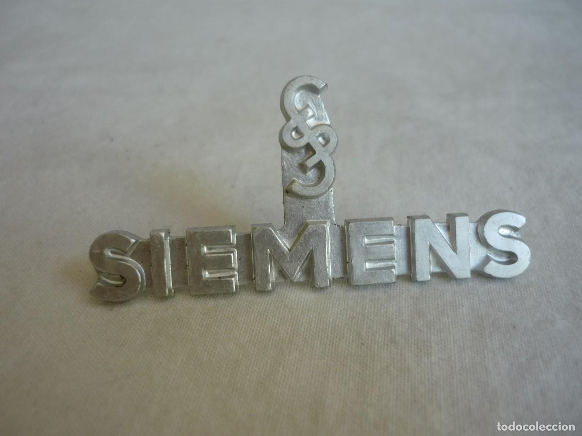 Coleccionismo: Logotipo de aluminio de Siemens - Foto 3