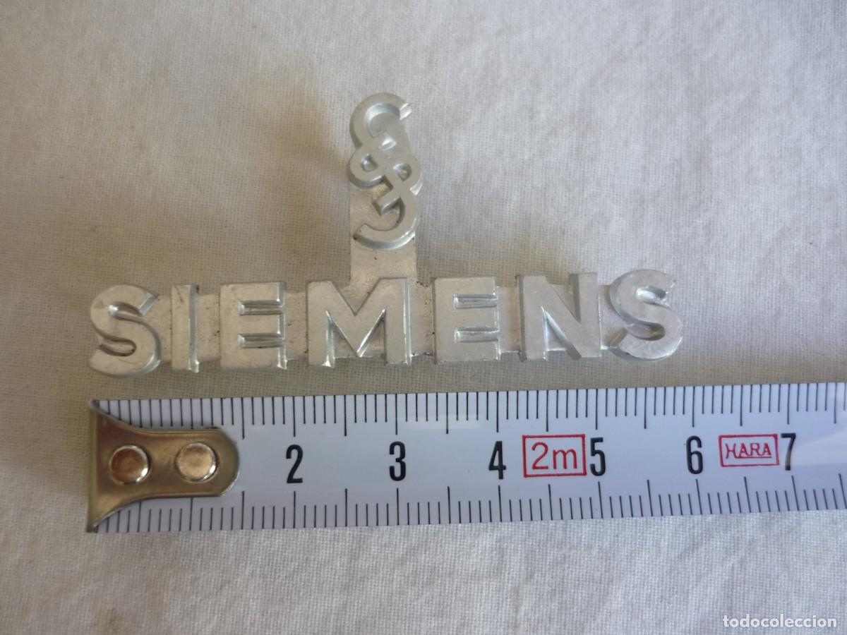 Coleccionismo: Logotipo de aluminio de Siemens - Foto 6