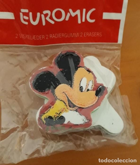Coleccionismo: Antiguas gomas de borrar euromic mickey mouse y goofy