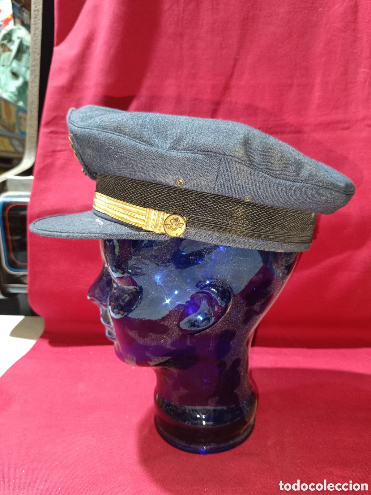 Coleccionismo: Gorra de plato suboficial ejercito del aire Espa&ntilde;a - Foto 2