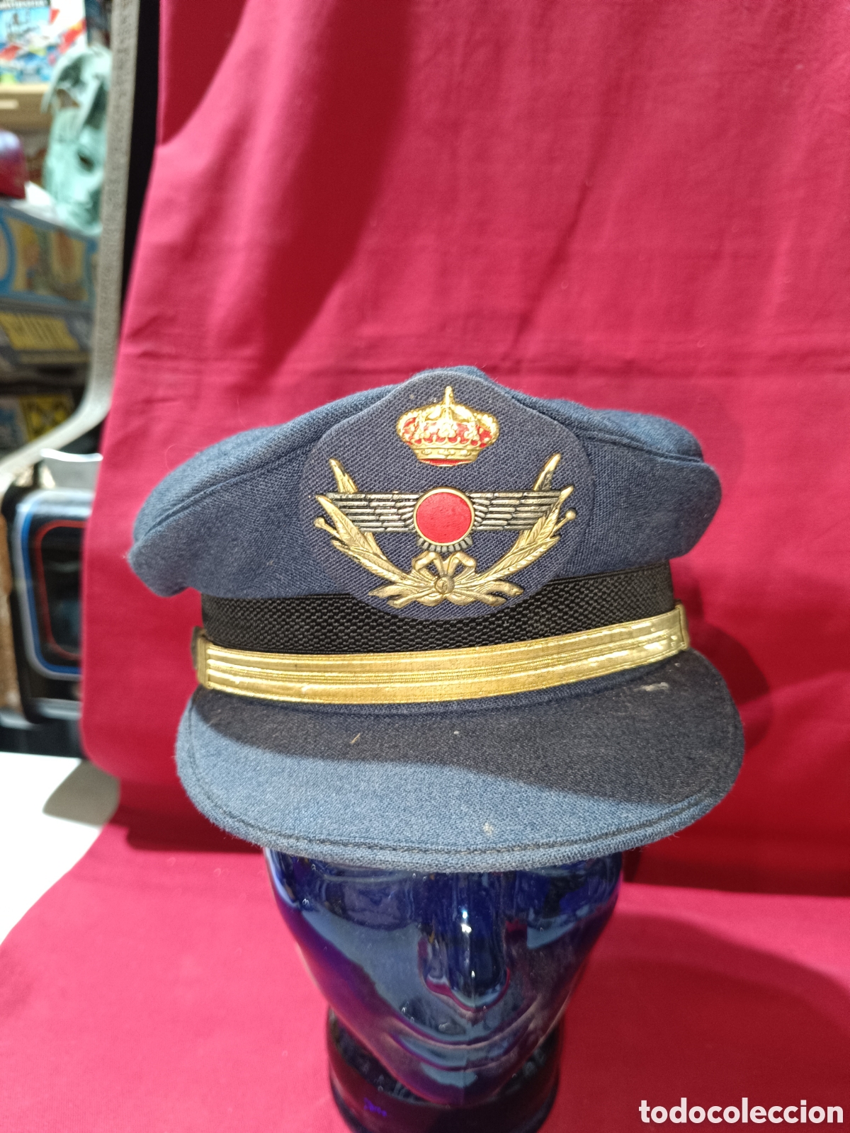 Coleccionismo: Gorra de plato suboficial ejercito del aire Espa&ntilde;a - Foto 1