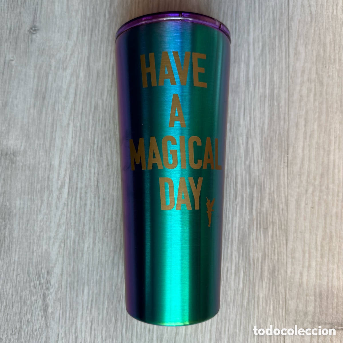 Coleccionismo: Walt Disney World vaso viaje Campanilla acero inoxidable